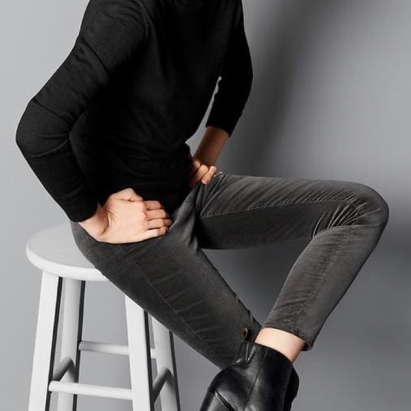 Velvet skinny side zip Gap Pants - Picture 2 of 3